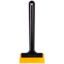 Ergün Store Uzun Saplı Silikon Çekçek Ragle Cam Filmi Çekme Uygulama Aparatı 80A 13X33CM Siyah Sarı