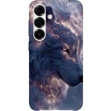 Karsu Design Samsung Galaxy S25 Plus Uyumlu Baskılı Şeffaf Telefon Kılıfı | Koleksiyon: Alpha Wolf