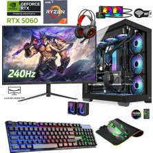 Apphirex Ghost X50 Ryzen 7 5700X 16GB Ram 512GB M2 SSD RTX5060 24'' 240Hz Masaüstü Oyuncu Bilgisayarı