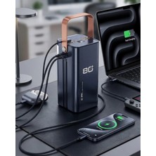 GIGA 80000 Mah Taşınabilir Powerbank Süper Hızlı Şarj Çoklu Çıkış ve LED Göstergeli