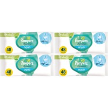 Prima Pampers Harmonie Islak Havlu Mendil Aqua Pure 48 Yaprak 4 Lü Set (192 Yaprak) Organik Pamuk