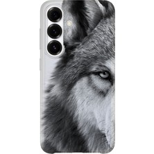 Karsu Design Samsung Galaxy S23 Plus Uyumlu Baskılı Şeffaf Telefon Kılıfı | Koleksiyon: Grey Wolf Turkish Symbol