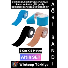 Wintoup #ağrıbandı Uzun Süre Etkili Kas Bel Bacak Kol Boyun Sırt Omuz Karın Kalça Isı Ağrı Bandı Altılı Set