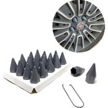 Ergün Store Sivri Mermi Bijon Kapağı Sökme Aparatlı Gri 17MM