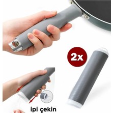 Reoona Pratik Isı Yalıtımlı Kaydırmaz Silikon Tava Sapı Tutacağı (2li Set)