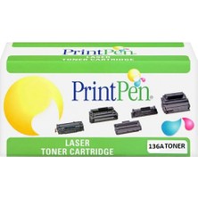 Printpen Hp W1360A - 136A -  Chipsiz Toner