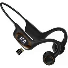 İzel Aksesuar Akz-G3 Kemik Iletimli Kulaklık Kablosuz Bluetooth LED Ekran Kulaklık Stereo Spor Kulaklık