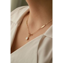 Aydın Kuyumculuk 14 Ayar Altın,mineli Kalpli Kolye AGKLY690