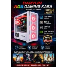 Daryun Gaming Oyuncu Bilgisayarı I3 9100F 16GB Ram 256GB SSD Gtx 1050 Ti 4gb | Hazır Sistem Pc |