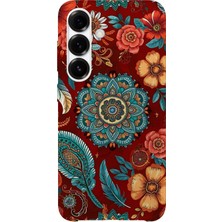 Karsu Design Samsung Galaxy S25 Fe Uyumlu Baskılı Şeffaf Telefon Kılıfı | Koleksiyon: Mandala Art