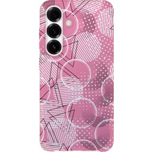 Karsu Design Samsung Galaxy A73 Uyumlu Baskılı Şeffaf Telefon Kılıfı | Koleksiyon: Minimal Geometric Patterns