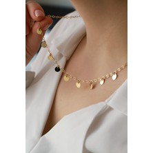 Aydın Kuyumculuk 14 Ayar Altın,pullu Kolye AGKLY708