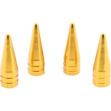 Ergün Store Alüminyum Sivri Sibop Kapağı Altın Sarı 4'lü 32MM