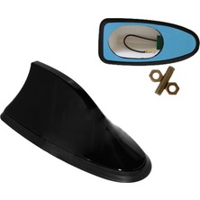 Balık Sırtı Köpek Balığı Elektronik Oto Anten Silikon Tabanlı Parlak Siyah