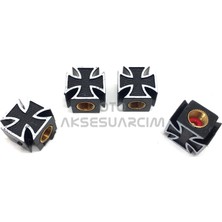 Ergün Store Kare Artı Lüx Sibop Kapağı Siyah Beyaz