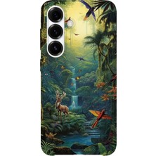Karsu Design Samsung Galaxy S24 Fe Uyumlu Baskılı Şeffaf Telefon Kılıfı | Koleksiyon: Jungle Wildlife