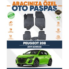 Alberto Rossi Alberto Rossı Peugeot 208 Mk2 2019+ 3D Havuzlu Paspas