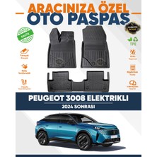 Alberto Rossi Alberto Rossı Peugeot  3008 Elektrikli 2024+ 3D Havuzlu Paspas