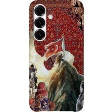 Karsu Design Samsung Galaxy A15 Uyumlu Baskılı Şeffaf Telefon Kılıfı | Koleksiyon: Göktürk Inscriptions