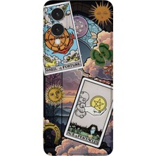 Karsu Design Samsung Galaxy S25 Edge Uyumlu Baskılı Şeffaf Telefon Kılıfı | Koleksiyon: Tarot Cards