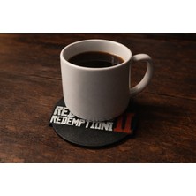 Goka 3D Craft Red Dead Redemption 2 (Rdr 2) Logolu Dekoratif Bardak Altlığı - Oyuncu Hediyesi