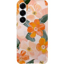 Karsu Design Samsung Galaxy A56 Uyumlu Baskılı Şeffaf Telefon Kılıfı | Koleksiyon: Pastel Flower Patterns