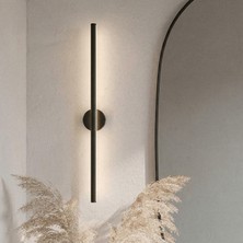 Vega Aydınlatma Siyah Çubuk LED Aplik 70X8 cm Elektrikli Modern Duvar Aydınlatma