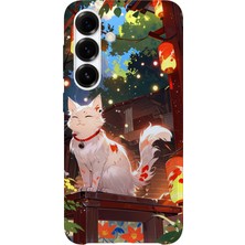 Karsu Design Samsung Galaxy A57 Uyumlu Baskılı Şeffaf Telefon Kılıfı | Koleksiyon: Anime Animal Characters