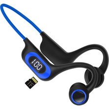 İzel Aksesuar Akz-G3 Kemik Iletimli Kulaklık Kablosuz Bluetooth LED Ekran Kulaklık Stereo Spor Kulaklık