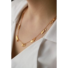 Aydın Kuyumculuk 14 Ayar Altın,pullu Kolye AGKLY702