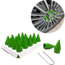 Ergün Store Sivri Mermi Bijon Kapağı Sökme Aparatlı Yeşil 17MM