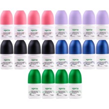 Agarta Roll-On Kadın 50 ml (Fresh Flower-Lycıa-Patchoulı Deep-Sensatıon-Natural) (20 Li Karma Set)