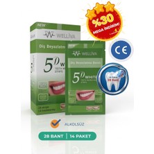 Diş Beyazlatma Bandı, Profesyonel Beyazlık, 14 Paket-28 Bant Daha Beyaz ve Parlak Dişler Için Pratik Çözüm