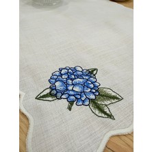 Linoriahome Ortanca Nakışlı Runner