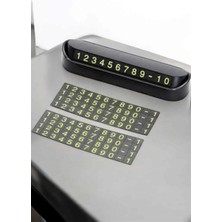 KSB Store Araba Park Numaratörü Araç Içi Numaralık Değiştirilebilir Çevirmeli Mini - Lisinya