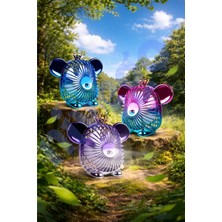 Nivego Dekoratif Tasarımlı Şarj Edilebilir 1200 Mah Bataryalı Masaüstü Fan Vantilatör Pervane