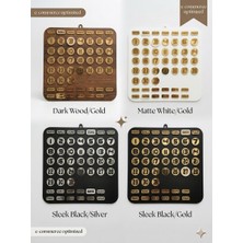 As Tasarım Lazer Premium Modüler Perpetual (Sonsuz) Duvar Takvimi