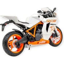 Ergün Store 1:12 Ölçekli Model Motosiklet -  HX797 - Beyaz (Lisinya)