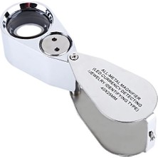 KSB Store - Kontrol, Için Özel Kutulu Metal Işıklı Lup 40X25 ( Lisinya )