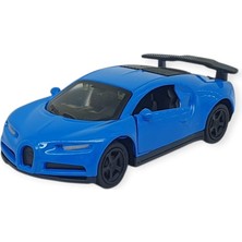 Ergün Store Çek Bırak Metal Küçük Arabalar 8 cm - 6411A-18 - Mavi (Lisinya)