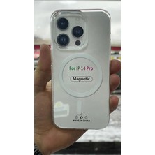 İzel Aksesuar Apple Iphone 14 Pro Sert Pc Sararmaz Magsafe Şeffaf  Kılıf