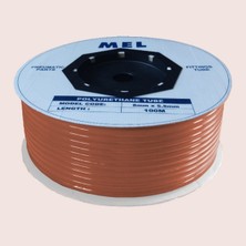 TDA 08 x 5.5 mm Poliüretan Hortum Pnömatik Hava Hortumu Orange (Turuncu) Pu Hose 100 Metre