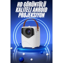 KSB Store Hd Ayaklı Portatif Projeksiyon Cihazı Bluetooth Wifi Akıllı Android Işlemcili - Lisinya
