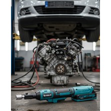 KSB Store Yandan Sıkma Somun Uyumlu Akülü Cırcır Kolu 21V Güçlü Tork - Lisinya