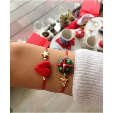 Nergis Collection Yeniyıl Murano Cam Hediye Paketi - Kalp Bileklik