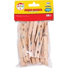 KSB Store Ahşap Mandal Naturel