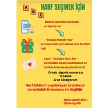 Murano Turuncu Kalp Harfli Anahtarlık