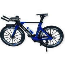 Ergün Store Model Araçlar -1/10 Metal Yarış Bisikleti 18 cm - Mavi (Lisinya)