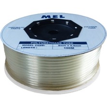 TDA 08 x 6 mm Poliüretan Hortum Pnömatik Hava Hortumu Clear (Şeffaf) Pu Hose 100 Metre