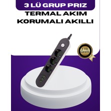 KSB Store USB Yuvalı Anahtarlı Üçlü Priz 2 Metre Kablolu - Lisinya